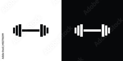 Dumbbell icons symbol illustration. Vector graphics