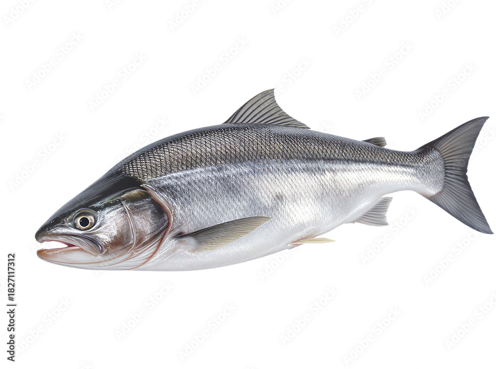 Fototapeta premium Ocean trout fish isolated on transparent background