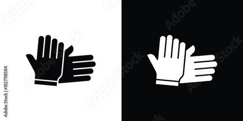 Glove icons symbol illustration. Vector graphics