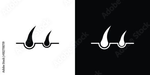 Hair icons symbol illustration. Vector graphics