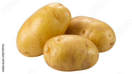 Fresh Yukon gold potatoes  png  isolated on transparent background, ready for healthy cooking and delicious meals with versatile flavor profile