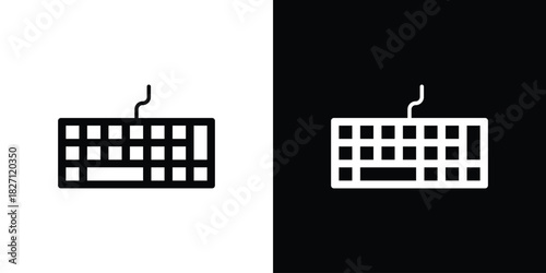 Keyboard icons symbol illustration. Vector graphics