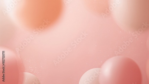 Abstract blurred background with soft pink tones and diffused light creating a dreamy aesthetic look