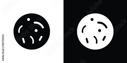 Microorganism icons symbol illustration. Vector graphics