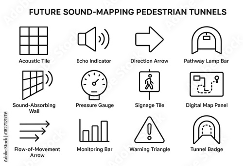 Future sound-mapping pedestrian tunnels: innovative design elements and features