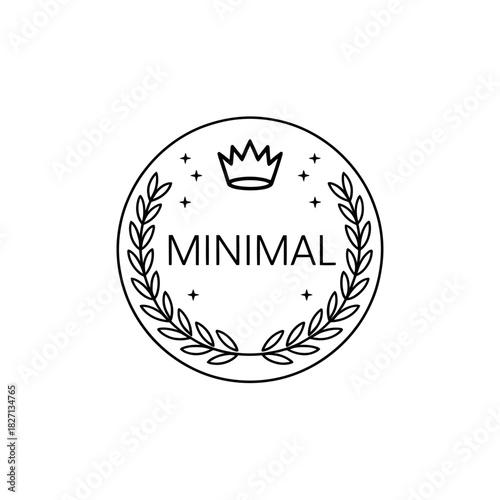 Elegant minimal logo design showcasing simple refined beauty and stylish contemporary aesthetic with