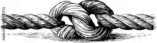 Vintage decorative knot border design for crafts and decor