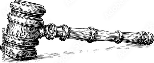 Rustic grain threshing tool in vintage engraved style for decorative design