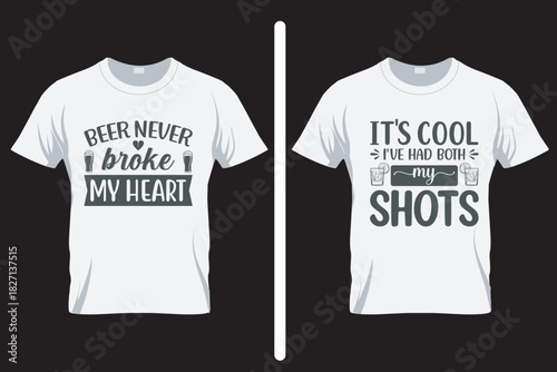 It's cool alcohol SVG T Shirt design ,
