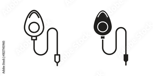 Anesthesia icons design, logo. Symbol illustration set