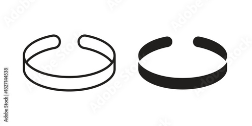 Bracelet icons design, logo. Symbol illustration set