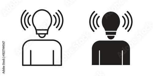 Brand awareness icons design, logo. Symbol illustration set