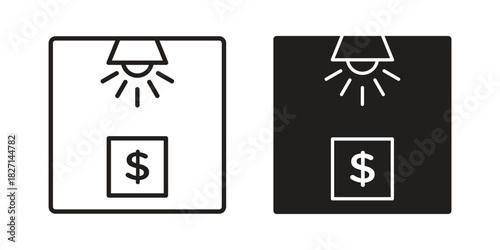Business incubator icons design, logo. Symbol illustration set