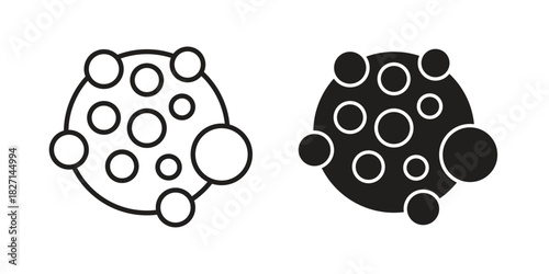 Cancer icons design, logo. Symbol illustration set