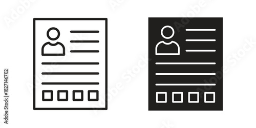 Criminal record icons design, logo. Symbol illustration set