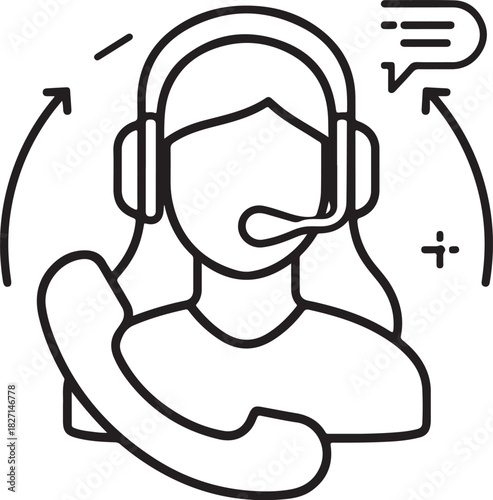 Customer serviceicon set. Containing customer satisfied, assistance, experience, feedback, operator, technical support and more.
