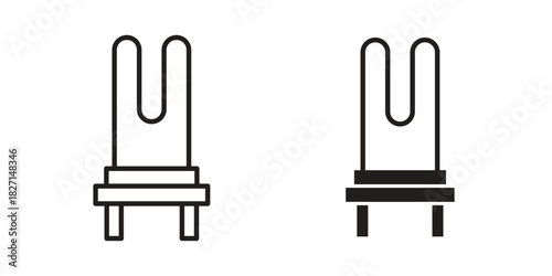 Heating element icons design, logo. Symbol illustration set