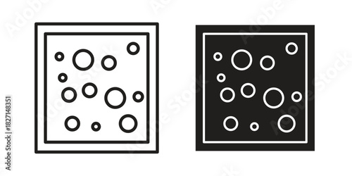 Heat Map icons design, logo. Symbol illustration set