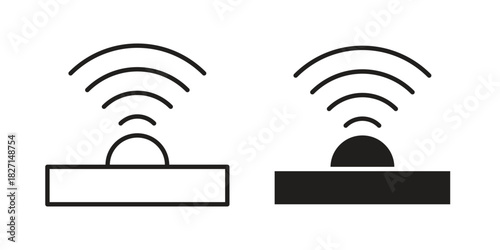 Infrared icons design, logo. Symbol illustration set