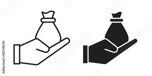 Inheritance law icons design, logo. Symbol illustration set