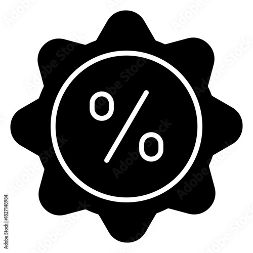Discount Glyph Icon