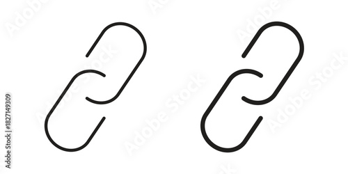 Link icons design, logo. Symbol illustration set