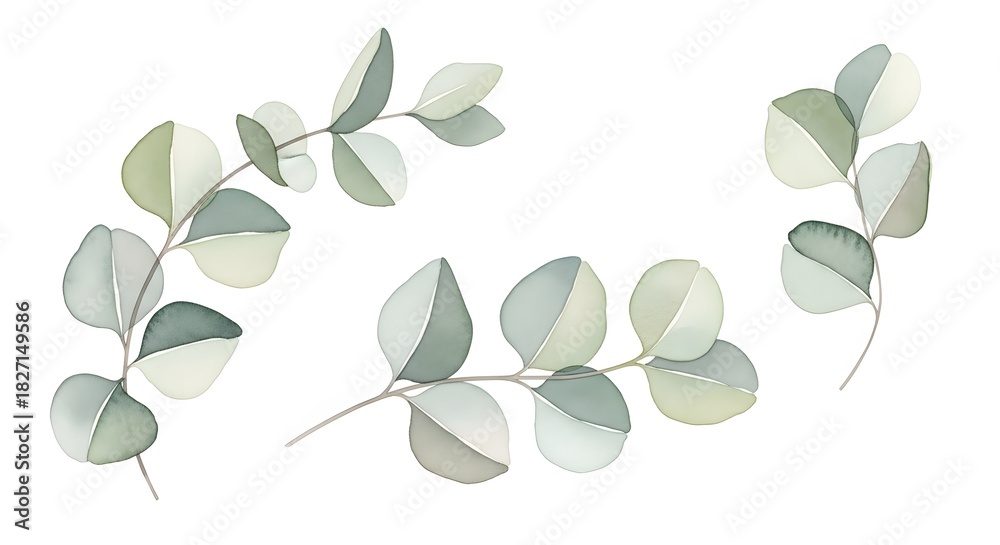 Obraz premium olive branch isolated on white