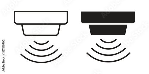 Motion sensor icons design, logo. Symbol illustration set