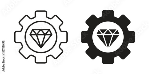 Operational excellence icons design, logo. Symbol illustration set