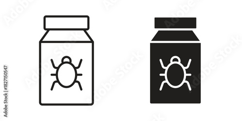 Pesticide icons design, logo. Symbol illustration set