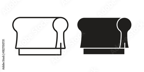 Print screen icons design, logo. Symbol illustration set