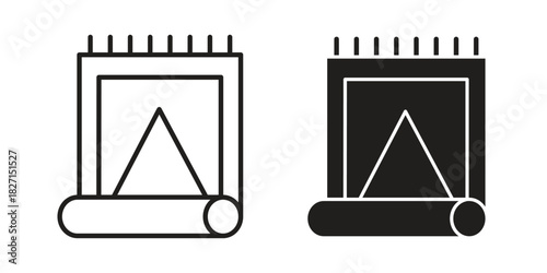 Rugs icons design, logo. Symbol illustration set