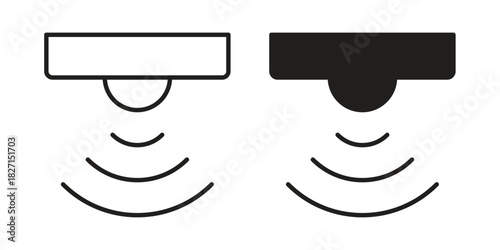 Sensor icons design, logo. Symbol illustration set