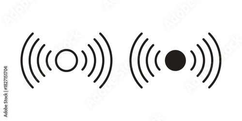 Sensor icons design, logo. Symbol illustration set