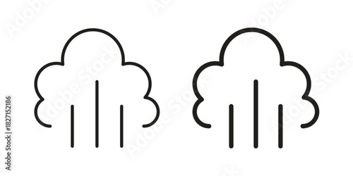 Steam icons design, logo. Symbol illustration set