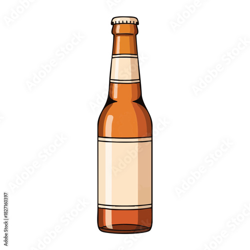 Non-alcoholic cider bottle on white background for Dry January challenge  
