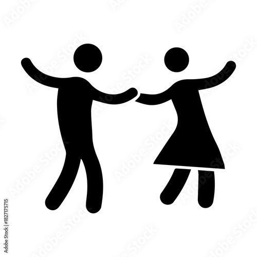 Dancing Stick Figures Icon