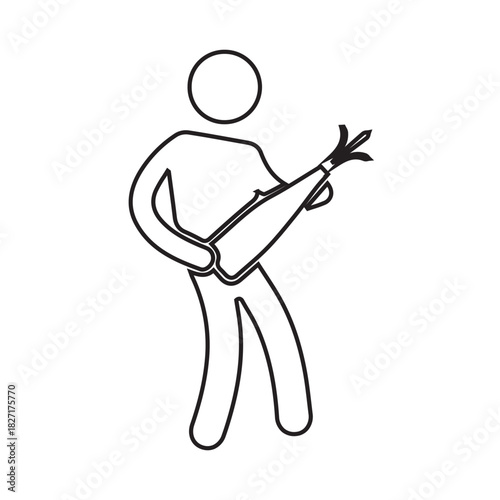 Stick Figure Musician
