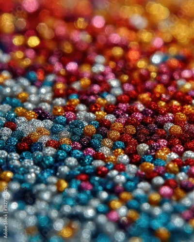 Wallpaper Mural Colorful Glitter Balls on Bright Surface for Creative Backgrounds Torontodigital.ca