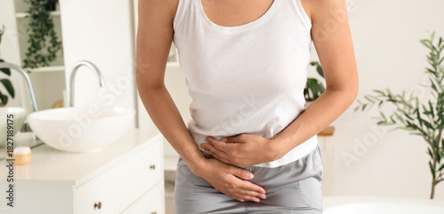 Young woman suffering from ...