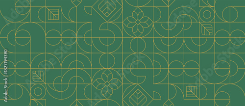 幾何学 抽象 サークル パターン 花 葉 背景