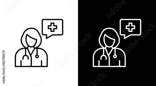 Doctor White Icon Set Design