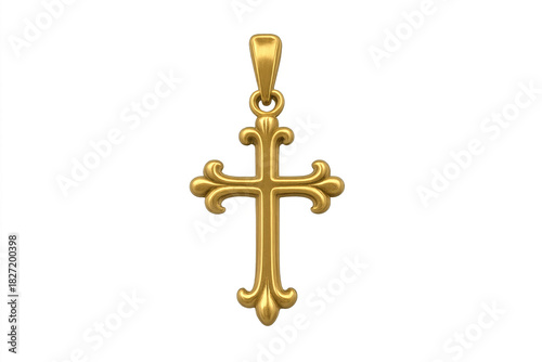 Wallpaper Mural Gold cross pendant symbolizing christianity and faith concept Torontodigital.ca