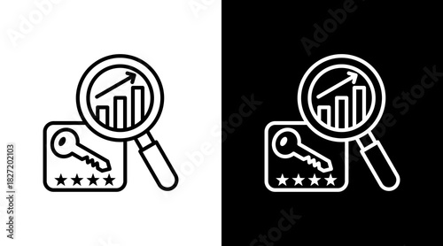 Seo Optimization With Icon Set Design
