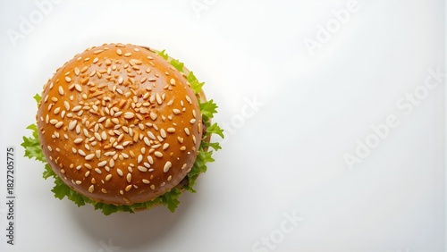 Premium Burger Photo for Advertising. Gourmet Burger Studio Shot. Juicy Layered Cheeseburger Close Up. Clean Background Burger Photography. Classic Beef Burger for Menu and Promo