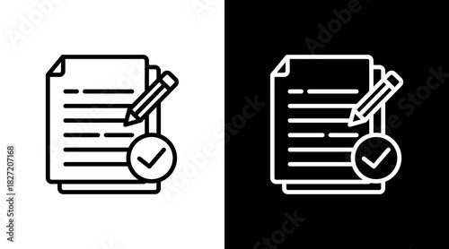 Change Management White Icon Set Design