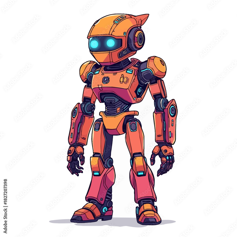 Obraz premium Humanoid Cyborg Design Very Cool