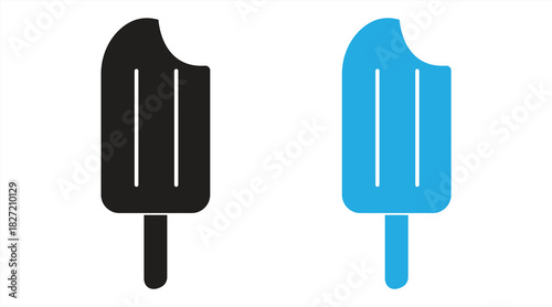 popsicle icon set, eps 10, vector illustration