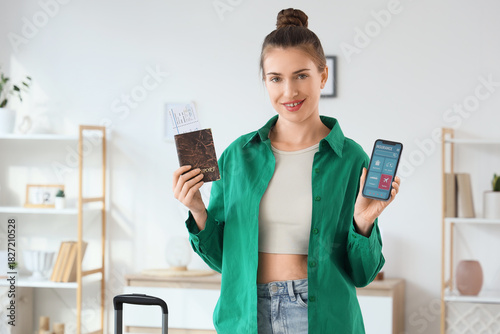 Beautiful young woman with ...