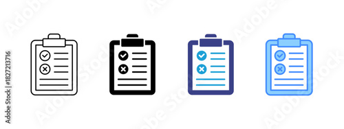 Pros and Cons icon set multiple style collection